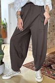 Made in Italy Lagenlook Shelby Cocoon Pant Coffee Bean - 